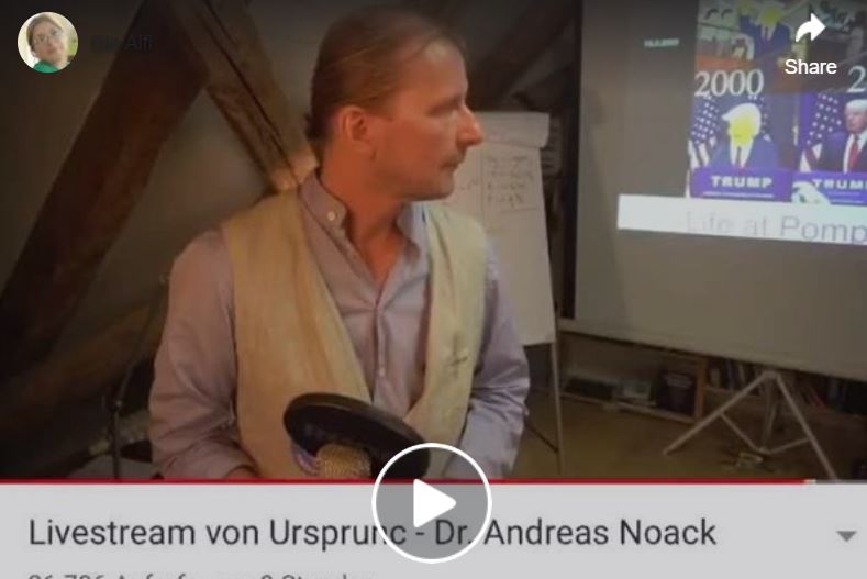 Attivista tedesco anti-Lockdown Dr . Andreas Noack arrestato durante il live streaming