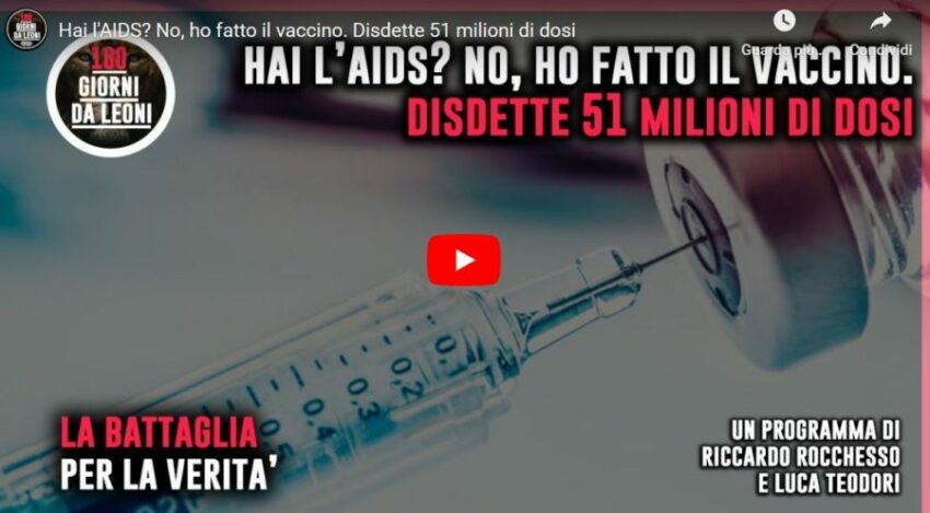 Diagnosi di AIDS: disdette 51 milioni di dosi di vaccino contro il Covid