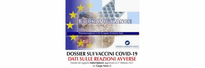 Eurovigilanza: Decimazione tra i vaccinati Covid, 2.787 casi mortali nell'UE, 1.095 negli Stati Uniti