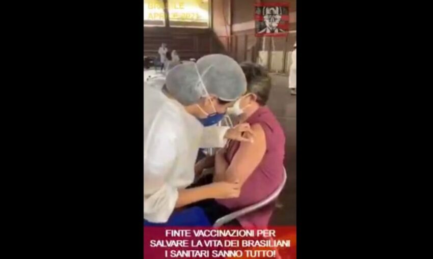 In Brasile i sanitari sanno tutto e fingono di vaccinare le persone per salvargli la vita