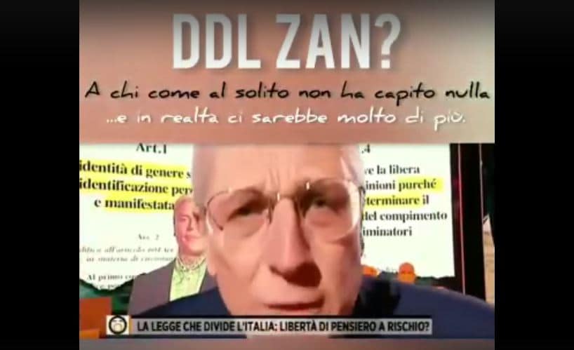 Mario Giordanom, decreto ZAN: libertà di pensiero a rischio