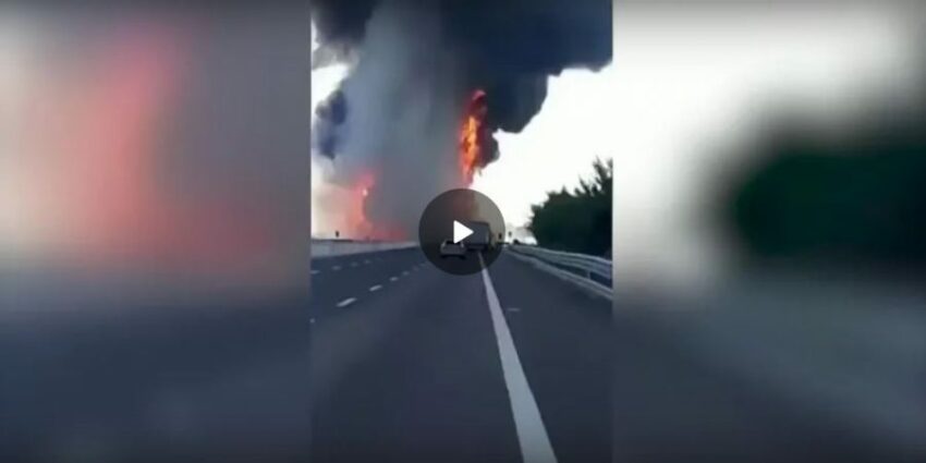 Incidente sulla A1 Cadeo: due morti, coinvolti due tir e un’auto. Inferno di fuoco, due tedesche si salvano