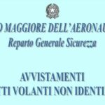 Il sito dell'Aeronautica militare mette online tutti gli avvistamenti di Oggetti Volanti Non Identificati in Italia dal 2001