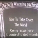 Un cartone stile anni '50 mostra come prendere in mano il mondo con una pandemia indotta