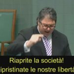 George Christensen, parlamentare Australiano : Ripristinate le libertà e mettete fine a questa follia
