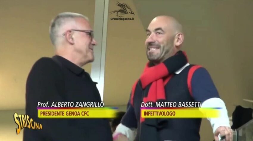 Bassetti e Zangrillo beccati senza mascherine, non curanti delle regole che loro stessi prescrivono
