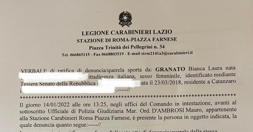 La parlamentare Granato presenta denuncia per indagare sulla morte di Domenico Biscardi