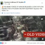Le forze armate ucraine, hanno distrutto attrezzature russe, ma è un video della Siria del 2020