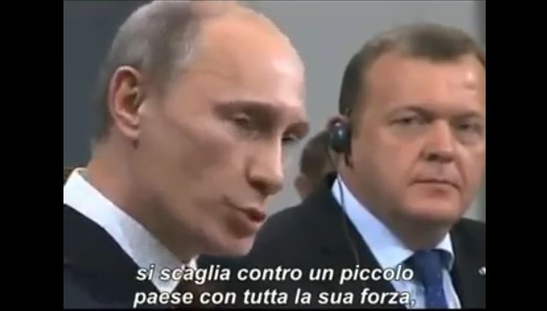 In un vecchio discorso Putin si domanda retoricamente se Gheddafi sia stato ucciso per depredare petrolio e gas