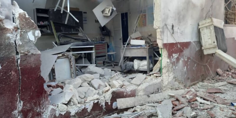 I russi bombardano un ospedale pediatrico ma è una notizia del 2021 di un ospedale siriano