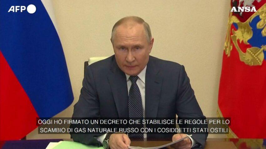 IMPORTANTE : Ecco il Discorso integrale di Putin di ieri sul pagamento del Gas in Rubli (da ascoltare)