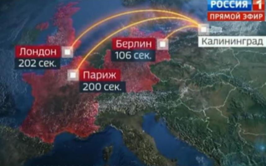 “Pochi secondi per colpire Parigi e Londra”: le minacce della tv russa