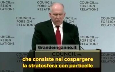 Direttore della CIA : immettiamo particelle nella stratosfera per invertire il riscaldamento del pianeta