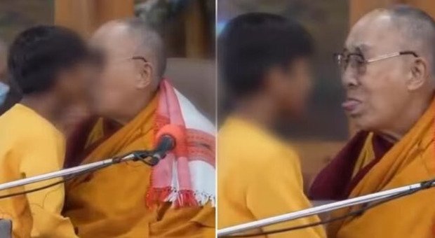 ‘Succhiami la lingua’ la folle richiesta del Dalai Lama a un bambino