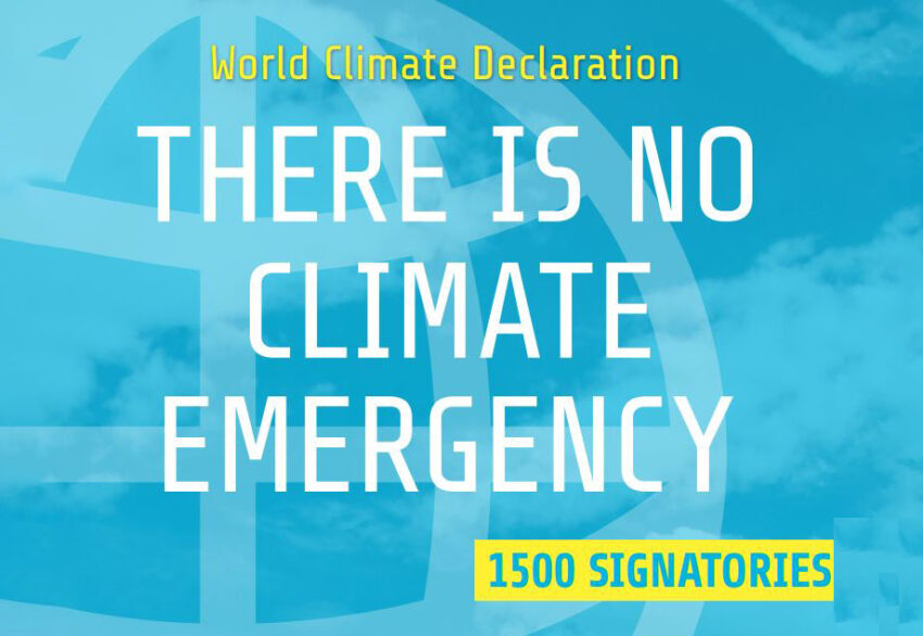 Oltre 1500 scienziati e professionisti firmano un appello urgente: Non c’è nessuna emergenza climatica
