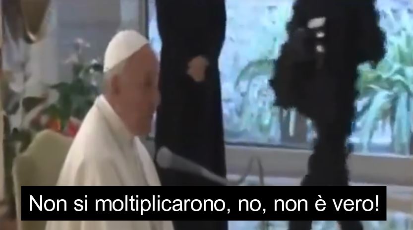 Papa Bergoglio distrugge uno degli elementi centrali della tradizione cristiana: “Gesù non ha mai moltiplicato i pani e i pesci”