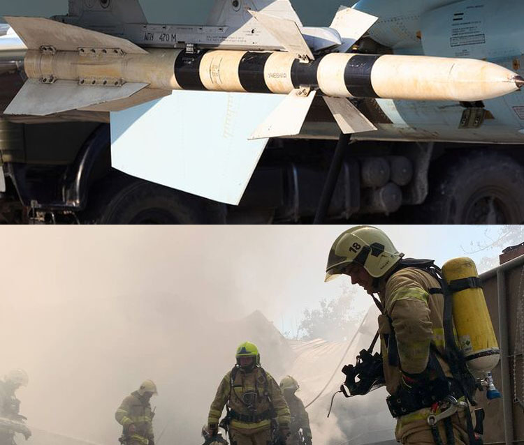 Kiev: quattro esperti del ministero dell’Interno hanno segato un razzo terra-aria con una smerigliatrice ed è esploso. (gli esperti).
