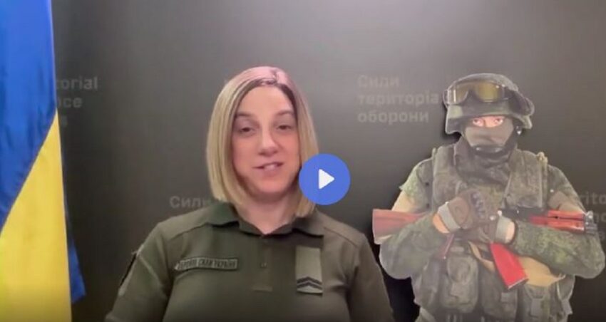 Transessuale americano arruolato nelle forze ucraine come portavoce militare di Kiev : Soldati russi “non sono esseri umani”