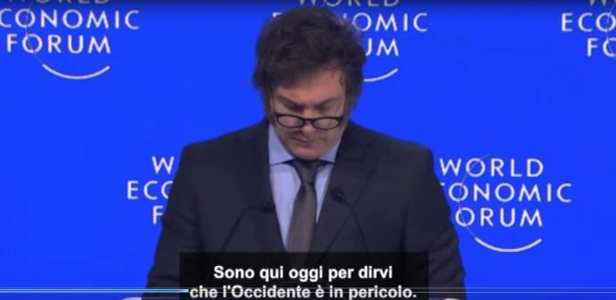 Davos, presidente argentino Javier Milei: sono qui per dirvi che l’Occidente è in pericolo