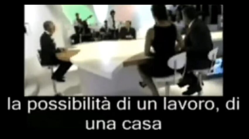 Quando Berlusconi, dalla TV tunisina, invitava i nordafricani a venire in Italia: casa e lavoro per tutti.