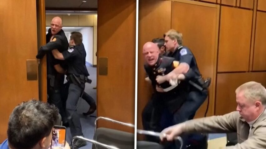 Veterano dei Marine degli Stati Uniti al Congresso americano: “Nessuno vuole combattere una guerra per Israele”. Arrestato per aver protestato.