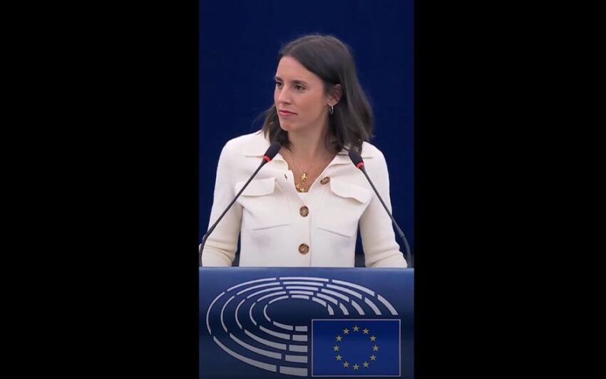 Eurodeputata Irene Montero: Se chiedete mano dura contro i giovani che protestano, e non contro gli speculatori, siete parte del problema.